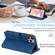 iPhone 12 / 12 Pro Skin Feel Anti-theft Brush Horizontal Flip Leather Phone Case - Blue