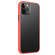iPhone 12 / 12 Pro Skin Feel Frosted PC + TPU Shockproof Case with Color Button - Red