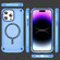 iPhone 12 / 12 Pro Skin Feel TPU + PC MagSafe Magnetic Phone Case - Transparent Blue