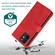 iPhone 12 / 12 Pro Skin-feel Crazy Horse Texture Zipper Wallet Bag Horizontal Flip Leather Case with Holder & Card Slots & Wallet & Lanyard - Red