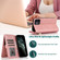 iPhone 12 / 12 Pro Skin-feel Crazy Horse Texture Zipper Wallet Bag Horizontal Flip Leather Case with Holder & Card Slots & Wallet & Lanyard - Rose Gold