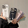 iPhone 12 / 12 Pro Solid Color Glitter Powder Rhinestone Tassel Phone Case - Yellow