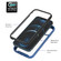 iPhone 12 / 12 Pro Starry Sky Solid Color Series Shockproof PC + TPU Protective Case with Ring Holder & Magnetic Function - Blue