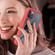 iPhone 12 / 12 Pro Starry Sky Solid Color Series Shockproof PC + TPU Protective Case with Ring Holder & Magnetic Function - Red