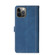 iPhone 12 / 12 Pro Stitching Skin Feel Magnetic Buckle Horizontal Flip PU Leather Case with Holder & Card Slots & Wallet - Blue