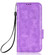 iPhone 12 / 12 Pro Symmetrical Triangle Leather Phone Case - Purple