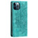 iPhone 12 / 12 Pro Totem Embossed Magnetic Leather Phone Case - Green