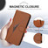 iPhone 12 / 12 Pro Triangle Pattern Buckle Clasp Leather Phone Case - Brown