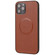 iPhone 12 / 12 Pro Ultra-thin Separable Magnetic Horizontal Flip Leather Case with Card Slot & Wallet - Brown