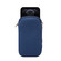 iPhone 12 / 12 Pro Universal Elasticity Zipper Protective Case Storage Bag with Lanyard / 6.1 inch Smart Phones - Sapphire Blue