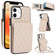 iPhone 12 / 12 Pro YM015 Crossbody Rhombic Card Bag RFID Phone Case - White