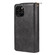 iPhone 12 / 12 Pro Zipper Wallet Bag Horizontal Flip PU Leather Case with Holder & 9 Card Slots & Wallet & Lanyard & Photo Frame - Black