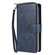 iPhone 12 / 12 Pro Zipper Wallet Bag Horizontal Flip PU Leather Case with Holder & 9 Card Slots & Wallet & Lanyard & Photo Frame - Blue