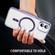 iPhone 12 Airbag Magsafe PC Hybrid TPU Phone Case - Clear Purple