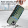 iPhone 12 Carbon Fiber Fold Stand Elastic Card Bag Phone Case - Green