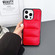 iPhone 12 Carbon Fiber Texture Down Jacket Phone Case - Red