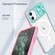 iPhone 12 Clear Acrylic + PC + TPU MagSafe Lens Sliding Cover Full Coverage Phone Case - Blue+Pink