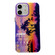 iPhone 12 Coconut Dual-side Laminating Laser Frosted Phone Case - Purple