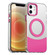 iPhone 12 Color Blocking Series MagSafe Magnetic PC Hybrid TPU Phone Case - Red