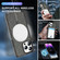 iPhone 12 Colorful Ink-splash Magsafe PC Hybrid TPU Phone Case - Black