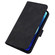 iPhone 12 Crossbody 3D Embossed Flip Leather Phone Case - Black