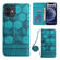 iPhone 12 Crossbody Football Texture Magnetic PU Phone Case - Light Blue
