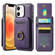 iPhone 12 DG.MING K1 MagSafe Detachable Wallet RFID Back Cover Phone Case - Purple