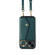 iPhone 12 Diagonal Crossbody Ring Organ Wallet Leather Back Phone Case - Dark Green