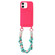 iPhone 12 Dopamine Card Slot Phone Case with Lanyard - Pink