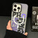 iPhone 12 Double-Layer Frosted IMD MagSafe Phone Case - Purple Gradient Letters