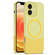 iPhone 12 Dual Color Stitching MagSafe Magnetic PC Phone Case - Yellow