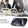 iPhone 12 Elastic Card Bag Ring Holder Phone Case - White