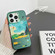 iPhone 12 Electroplated Lens Illustration Phone Case - Green