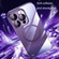 iPhone 12 Electroplating Frameless Magsafe Magnetic PC Phone Case - Deep Purple