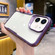 iPhone 12 Electroplating TPU Frame Hybrid PC Phone Case - Purple