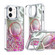 iPhone 12 Epoxy CD Texture Lens Holder MagSafe Phone Case - Rose Red