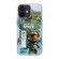 iPhone 12 Fluorescent Laser Astronaut Phone Case - Army Green