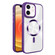 iPhone 12 Glaring CD Texture MagSafe Phone Case - Deep Purple