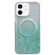 iPhone 12 Glitter MagSafe Hybrid Clear TPU Phone Case - Green