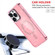 iPhone 12 Glitter MagSafe Shockproof Phone Case - Pink