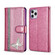 iPhone 12 Glitter Powder Butterfly Leather Phone Case - Purple