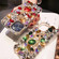 iPhone 12 Handmade Bling Rhinestone Gemstone Fox PC Phone Case - Pink