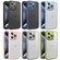 iPhone 12 Hardware Side Cooling Skin Feel Frosted Phone Case with Lens Film - Green