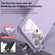 iPhone 12 Large Window Acrylic Lens Film + Liquid Silicone Full Coverage Phone Case - Dark Purple
