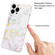 iPhone 12 Laser Marble TPU Phone Case - White
