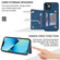 iPhone 12 Line Card Holder Phone Case - Blue
