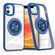 iPhone 12 Magnetic Rotating Ring Holder Phone Case - Dark Blue