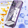 iPhone 12 MagSafe CD Texture Metal Lens Frame Full Coverage Phone Case - Silver
