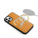 iPhone 12 MagSafe Crossbody Multi-functional Zipper Wallet Litchi Leather Phone Case - Orange