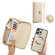 iPhone 12 MagSafe Crossbody Multi-functional Zipper Wallet Litchi Leather Phone Case - White